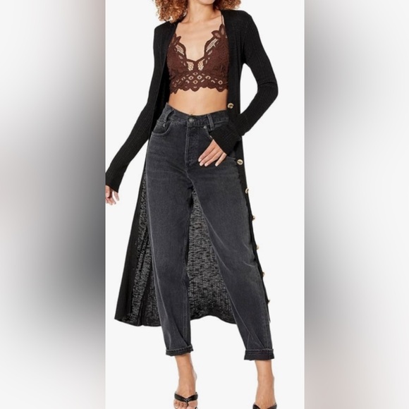 Free People Date Night Cardi, Black, size XS - Picture 2 of 16